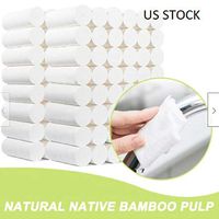 Preciashopping 3 Ply Rolls Toilet Paper Bulk Rolls Bath Tissue Bathroom White Soft Household US (1)