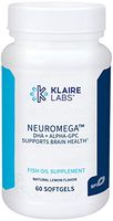 Klaire Labs Neuromega - Powerful 1000mg DHA Omega 3 Fish Oil + Alpha-GCP Choline for Brain Support (60 Softgels)