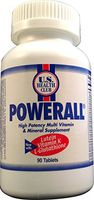 POWERALL® MULTIVITAMIN - A Complete Daily Multivitamin/Multimineral for Adults; Feel Better by Boosting Immunity! Supports Energy, Heart, Eye and Multiple Systems. Feel Better! - (90 Tablet Bottle)