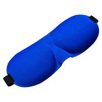 ywbtuechars 3D Eye Mask, Portable 3D Soft Breathable Eye Mask Travel Blindfold Eyeshade Sleeping Aid, Blindfold - Blue