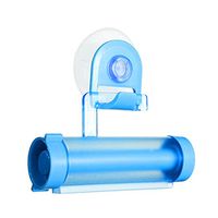 Toothpaste Squeezer Dispenser,Plastic Super Suction Cup Holder Roller Squeezer,Blue