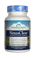 Ridgecrest Herbals SinusClear, Complete Sinus Support, 60 Vegetarian Capsules (2 Pack)