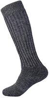 Therapeutic Alpaca Socks - Over The Calf - Diabetic, Neuropathy, Large Calf Socks (Medium, Gray)