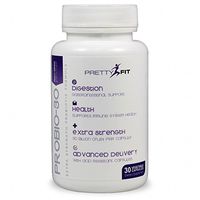 PrettyFit Probio-30 - Probiotic for Women and Men - Help Improve Digestive Health with Bacillus Coagulans, Boost Immune System, Improve Regularity - 30 Billion CFU - 30 Capsules