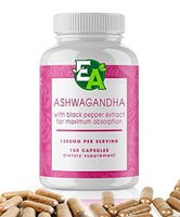 Ashwagandha Powder Capsules with Black Pepper Fruits Extract - Dietary Supplements That Support Anti Anxiety Relief, Thyroid Support, and Adrenal Support (Withania somnifera) - 150 Capsules, 1200mg