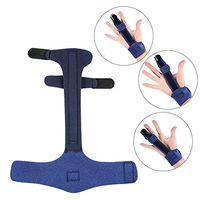 Adjustable Finger Splint, Lightweight Wrist and Full Hand Brace Support with Hook and Loop Fastener and Built-in Aluminium for Fingers and Wrist Supporting