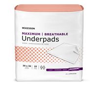 Mckesson Disposable Underpad Max 30 X 36 Inch Heavy Absorbency, UPMX3036 Bag of 5