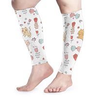 XTYND556 Cute Cat Sports Compression Calf Sleeve Men and Women Relieve Pain Calf Sleeve Movement Recovery Sleeve Pair