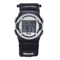 WobL Vibrating 8-Alarm & Repeating Countdown Timer Watch for Kids & Adults, Medication/Sports/Meetings/Potty Reminders, BlackWobL (Black) Vibrating Reminder Watch | 8 Alarm