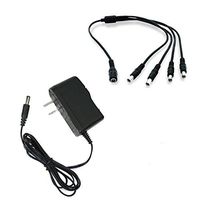 Power Supply and Splitter Kit for 4, 12VDC Security Cameras