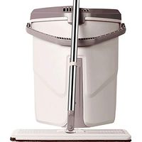 TZY Automatic Dehydration Rotary Mop Lazy Flat Mop Bucket Set Reinforcement Rod Rotating Mop Gluing Type Multi-Purpose Mop Household Mop