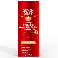 Seven Seas Orange Syrup And Cod Liver Oil With Vitamins D C + E 150ml