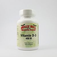 Holly Hill Health Foods, Vitamin D3 400 IU, 100 Softgels