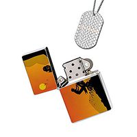 New Vibe Silver Flip Top Lighter - ATV Off Road Vehicle