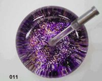 Purple, Gold, Black, White Sponged with Gold Glitter Ultrascope