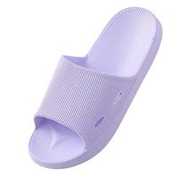 Emimarol Shower Slippers for Women and Men Bath Slippers,Anti-Slip Soft,Cushion-y Massage Slipper,Shower Shoes Purple