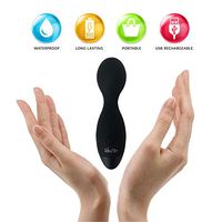 VibeMax Mini Wand Massager: Compact - Lightweight - USB Rechargeable (Black)