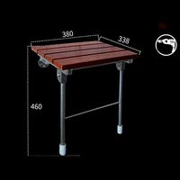 Shower seat,Folding seats Wall mount Changing shoes stool Bath chair [anticorrosive] For adults Elderly Bathroom Corridor Rest-G