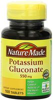 Nature Made Potassium Gluconate 550 mg Tablets 100 ea (Pack of 7)