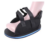 WE&ZHE Foot Fractures Gypsum Shoes/Foot Stability Shoe Cover - to Reduce Pain When The Patient Gets Out of Bed (Black) 1 Pack