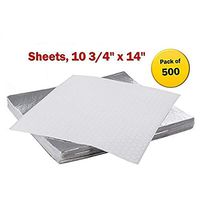 Insulated Foil Sandwich Wrap Sheets,10 3/4" x 14" - Pack of (500) (Renewed)