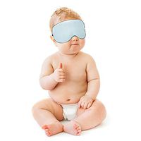 100% Mulberry Silk Sleep Infant Eyeshade Super Soft Natural Silk Eye Eyeshade Best Sleeping Eyeshade Blindfold for Baby Sleeping Boys Girls…