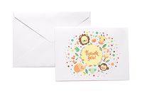 Baby Animals Thank You Stationery Note Card Set