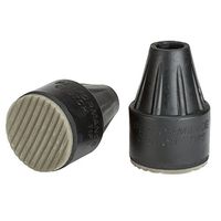 Thomas Fetterman Performance Crutch & Cane Rain Tip, 2-3/8 Inch Base Diameter, Black with Gray Tread, Pair - Fits Crutches 7/8 to 1 Inch Crutch Shafts