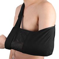 uxcell Arm Suspenders Strap Brace Breathable Adjustable Ergonomically Designed Mesh Shoulder Immobilizer Elbow Belt Band for Broken & Fractured Bones Black