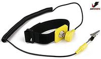 iMBAPrice Anti-Static Adjustable Grounding Wrist Strap Components Black, Yellow