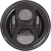 JW Speaker 0554981 Black 8700-Evo2-S 12/24V Dual Burn Headlight with Mounting Ring