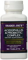 Trader Joes Acidophilus and Probiotic Complex, 50 Tablets, 2 Billion Organisms Per Tablet