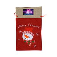 VAbBUQBWUQ Shiny Colorful Galaxy Space Santa Clause Drawstring Candy Goody Toy Gift Stocking Bag Holiday Wrapping Party Favors Presents Decorations