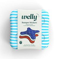 Welly Bandages - Bumper Stickers, Flexible Fabric, Adhesive, Designed for Knees and Elbows, Classic Patterns - 12 Count