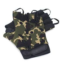 Outdoor Half Finger Sports Gloves Spring and Summer Men and Women All Refers to Bicycle Gloves Mountain Bike Accessories Motorcycle Riding Equipment 5 Colors Optional (Pair) (Color : Green C)