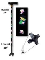 Walking Cane Adjustable T Handle with Footed Cane Tip Frogs Design