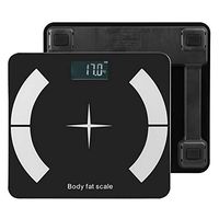 Pokerty Household Bluetooth Body Scale, Body Fat Rate Scale LCD Digital Fat Measurement Scale Smartphone App Weight Scale