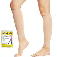 Beister 1 Pair 20-30 mmHg Graduated Support Calf Compression Shin Splints Sleeves for Women, Men