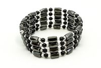 VIP Womens Black Magnetic Wrap Bead Bracelet - One Size Fits All