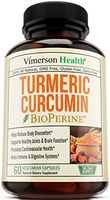 Turmeric Curcumin with BioPerine. Inflammatory Response Support, Antioxidant Properties Supplement with 10 milligrams of Black Pepper for Absorption. Occasional Joint Pain Relief. 60 Capsules