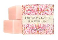 Greenwich Bay - 6oz Botanical Shea Butter - 3 Bar Soaps - Rosewater & Jasmine