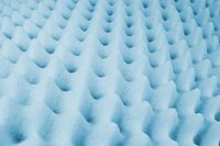 Essential Medical Supply Convoluted Foam Bed Pad for Hospital or Extra Long Twin Beds, 4 Inch