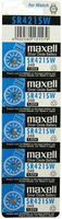 Maxell Batteries SR421SW (348) Silver Oxide Watch Battery. On Tear Strip (Pack of 5)