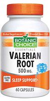 Botanic Choice Valerian Root Capsules 500 mg,60 Capsules