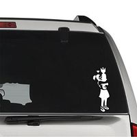 GottaLoveStickerz Banksys Girl Bomb Hug Love Removable Vinyl Decal Sticker for Laptop Tablet Helmet Windows Wall Decor Car Truck Motorcycle - Size (05 Inch / 13 cm Tall) - Color (Matte White)