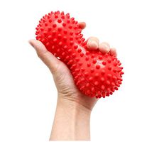 khkadiwb Massage Ball, Gym Peanut Shape Spiky Trigger Point Muscle Pain Stress Relief Massage Ball Pink
