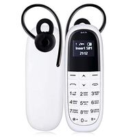 Rcsbtd Network: 2G (White + Black), Exclusive SIM, Anti-Lost, MTK6261DA, Hands Absolve Bluetooth Dialer Headphone, Russian Keyboard, Miniskirt Wandering Phone (Color : White)