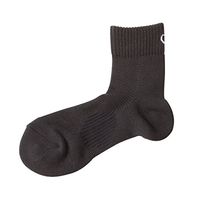 Phiten Titanium Sports Ankle Crew Socks (2 Pair), Black, 8.5"-9.5"