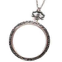 ZDDAB Portable Necklace Pocket Magnifier HD Child 10x Magnifier Handheld Magnifier Father's Day Gift