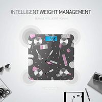 Bluetooth Smart Weight Scale Beautiful Colorful Cartoon Lip Glaze Weigh Scale Body Fat Composition Monitor Analyzer with Smartphone App for Body Management-396 Lbs